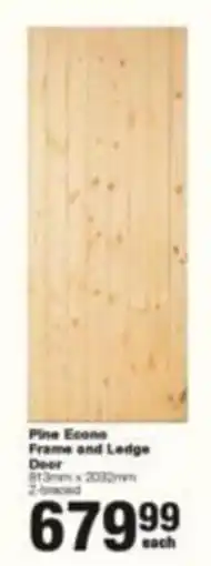 Build It Pine Econo Frame and Ledge Door offer