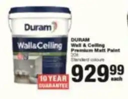 Build It Duram Wall & Ceiling Premium Matt Paint offer