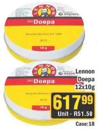 J&E Cash and Carry Lennon Doepa offer