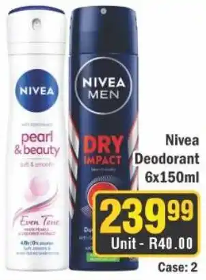 J&E Cash and Carry Nivea Deodorant offer