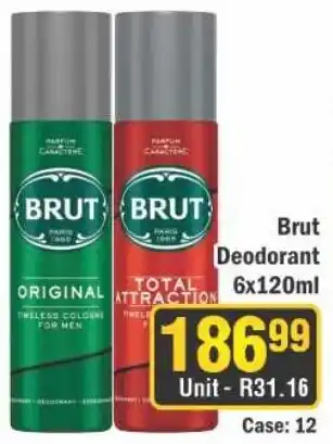 J&E Cash and Carry Brut Deodorant offer
