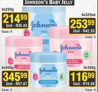 J&E Cash and Carry Johnson's Baby Jelly offer