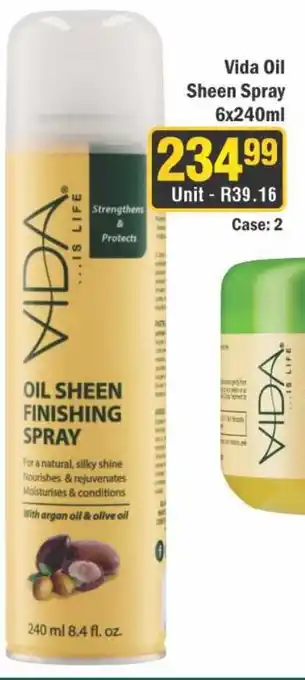 J&E Cash and Carry Vida Oil Sheen Spray offer