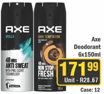 J&E Cash and Carry Axe Deodorant offer