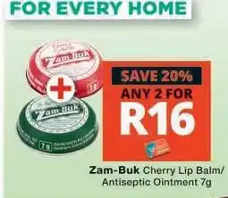 Checkers Zam-Buk Cherry Lip Balm/Antiseptic Ointment 7g offer