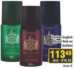 J&E Cash and Carry Yardley English Blazer Roll-on offer