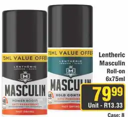 J&E Cash and Carry Lenthéric Masculin Roll-on offer