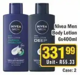 J&E Cash and Carry Nivea Men Body Lotion offer