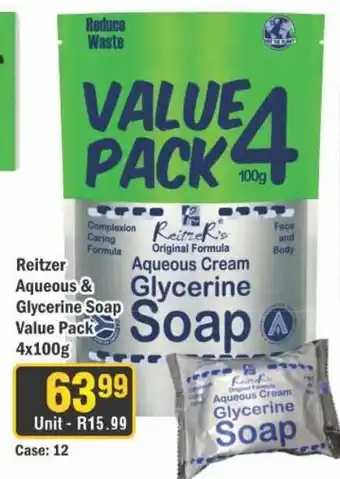 J&E Cash and Carry Reitzer Aqueous & Glycerine Soap offer