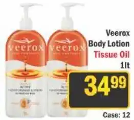 J&E Cash and Carry Veerax Body Lotion Tissue Oil offer