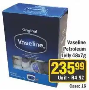 J&E Cash and Carry Vaseline Petroleum Jelly offer