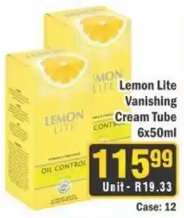 J&E Cash and Carry Lemon Lite Vanishing Cream Tube offer