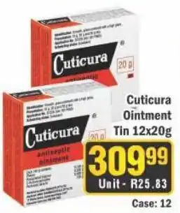 J&E Cash and Carry Cuticura Ointment offer