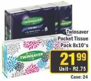 J&E Cash and Carry Twinsaver Pocket Tissue offer