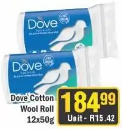 J&E Cash and Carry Dove Cotton Wool Roll offer