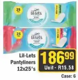 J&E Cash and Carry Lil-Lets Pantyliners offer