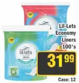 J&E Cash and Carry Lil-Lets Economy Liners offer