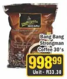 J&E Cash and Carry Bang Bang Strongman Coffee offer