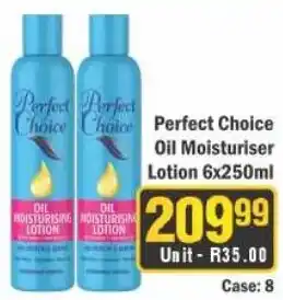 J&E Cash and Carry Perfect Choice Oil Moisturiser Lotion offer