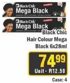 J&E Cash and Carry Black Chic Hair Colour Mega Black offer