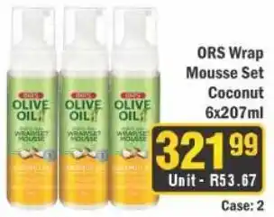 J&E Cash and Carry ORS Wrap Mousse Set Coconut offer