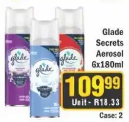 J&E Cash and Carry Glade Secrets Aerosol offer