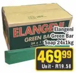 J&E Cash and Carry Elangeni Green Bar Soap offer