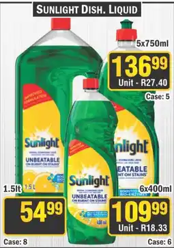 J&E Cash and Carry Sunlight Dish. Liquid offer