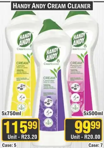 J&E Cash and Carry HANDY ANDY CREAM CLEANER offer