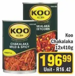 J&E Cash and Carry Koo Chakalaka offer