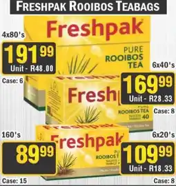 J&E Cash and Carry Freshpak Pure Rooibos Teabags offer