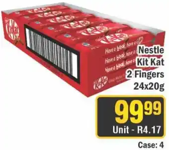 J&E Cash and Carry Nestle Kit Kat 2 Fingers offer
