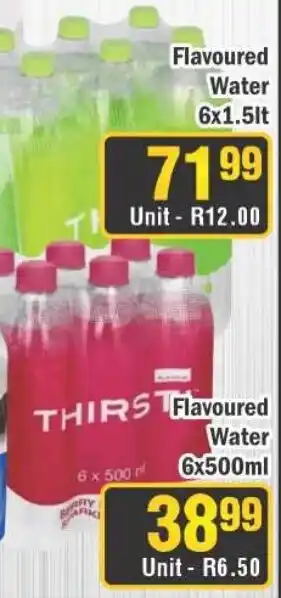 J&E Cash and Carry Flavoured Water THIRST offer