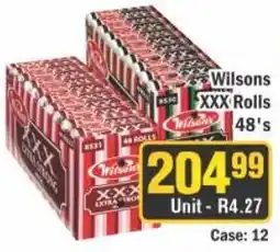 J&E Cash and Carry Wilsons XXX Rolls offer