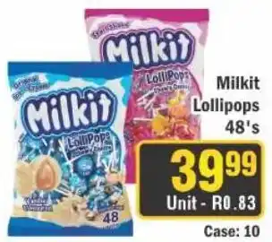 J&E Cash and Carry Milkit Lollipops offer