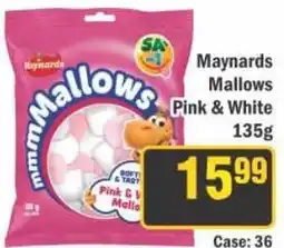 J&E Cash and Carry Maynards Mallows Pink & White offer