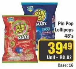 J&E Cash and Carry Pin Pop Lollipops offer
