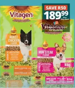 Checkers Vitagen Dog Food All Variants offer