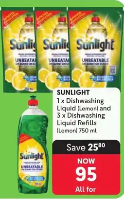 Makro Sunlight Dishwashing Liquid (Lemon) offer