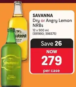 Makro Savanna Dry or Angry Lemon NRBs offer