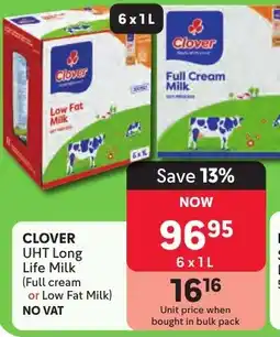 Makro Clover UHT Long Life Milk offer