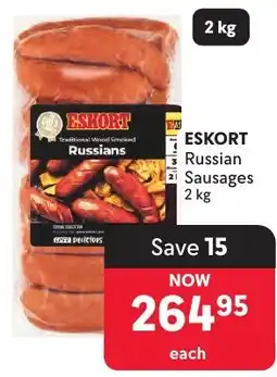 Makro ESKORT Russian Sausages offer