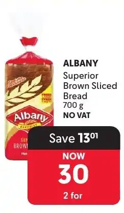 Makro ALBANY Superior Brown Sliced Bread offer