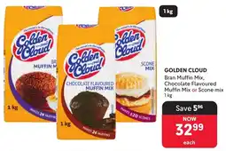 Makro Golden Cloud Bran Muffin Mix, Chocolate Flavoured Muffin Mix or Scone mix offer
