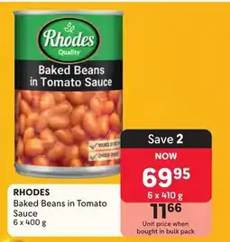 Makro Rhodes Baked Beans in Tomato Sauce offer