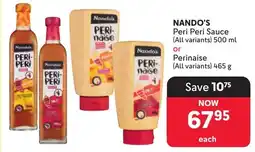 Makro Nando's Peri Peri Sauce or Perinaise offer