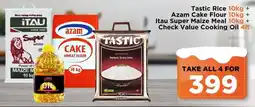 Check Star Tastic Rice Azam Cake Flour Itau Super Maize Meal Check Value Cooking Oil offer