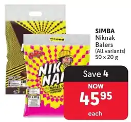 Makro SIMBA Niknak Balers offer
