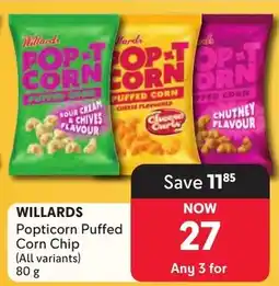 Makro WILLARDS Popticorn Puffed Corn Chip offer