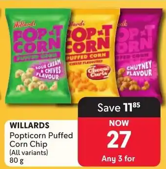 Makro WILLARDS Popticorn Puffed Corn Chip offer